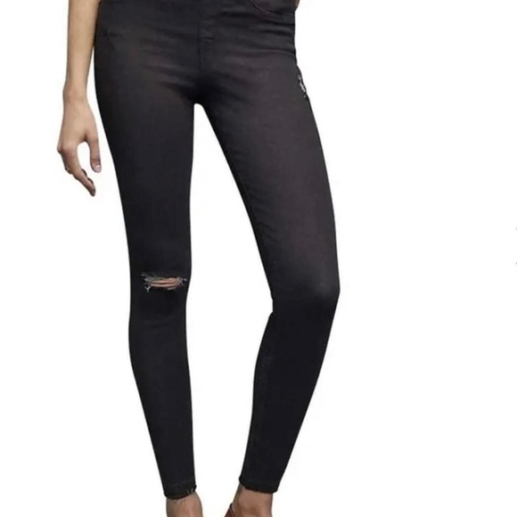 SPANX Black Distressed Jeggings - Picture 7 of 9